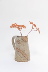 Image 2 of Dusty Speckled Tan Lavender Flying Family Bird Pitcher