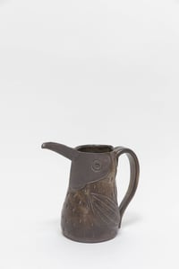 Image 1 of Dark Satin with Bits of Blue Family Size Toucan Pitcher