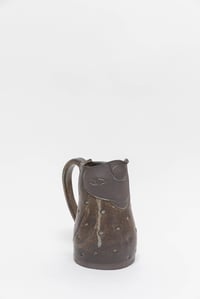 Image 2 of Dark Brown with Bits of Blue Family Size Penguin Pitcher