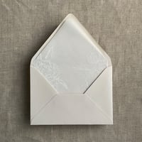 Image 5 of white etched peony PACK of 10