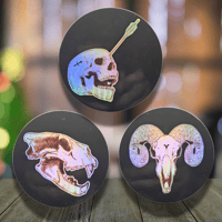 Image 1 of Holographic Zodiac Fire Signs Stickers | Leo, Aries & Sagittarius | Full Circle Stickers