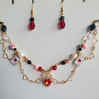 Image 3 of Queen of Hearts Necklace Set