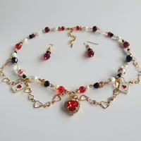 Image 2 of Queen of Hearts Necklace Set