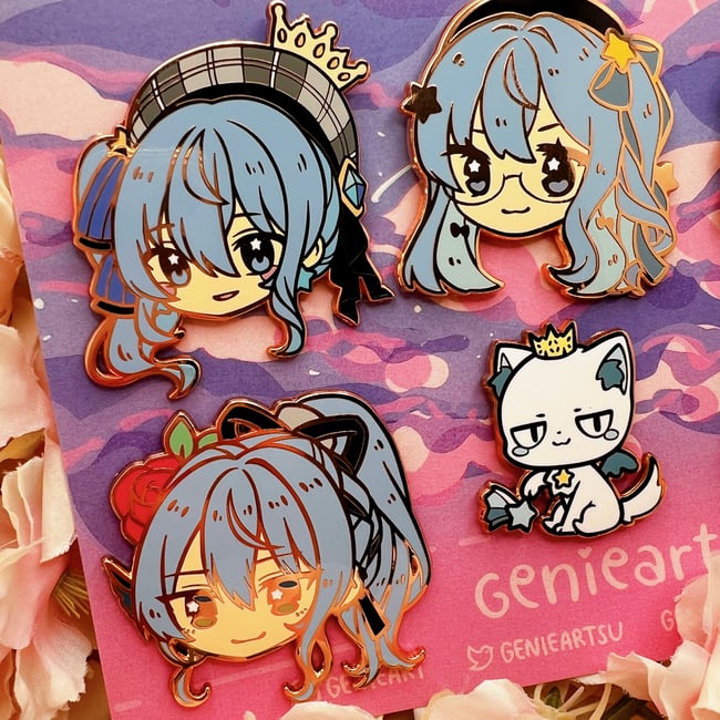 Enamel Pins [ Hoshimachi Suisei ]