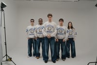 Image 11 of Work Hard College Crewneck - ice grey