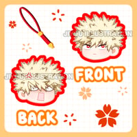 Bakugou Phone Charm