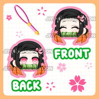 Nezuko Bamboo Phone Charm