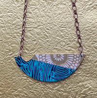 Collaged Wooden Necklace No. 1