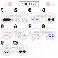 Gojo Charm Stickers – [RETIRING]