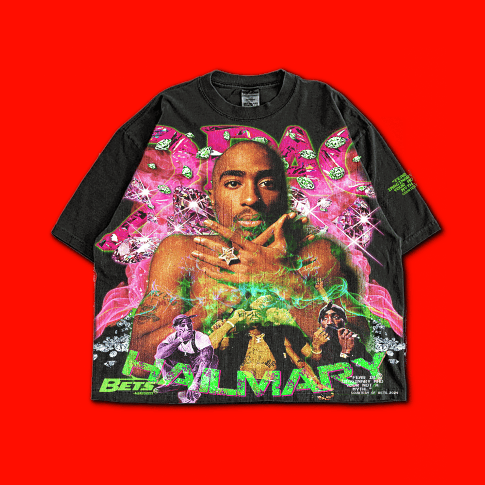BETS LAB 2PAC VINTAGE HAILMARY  VOl.02 TEE