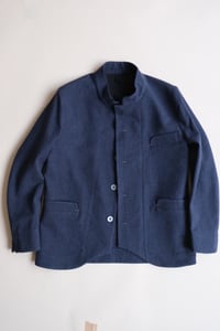 Image 12 of Chinwest wool Jacket - Navy with Red stripe  £530.00