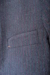 Image 8 of Chinwest wool Jacket - Navy with Red stripe  £530.00