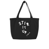 Image 2 of Stir Up The Gift – Organic Black Cotton Tote (Large)