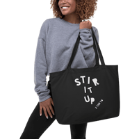 Image 5 of Stir Up The Gift – Organic Black Cotton Tote (Large)