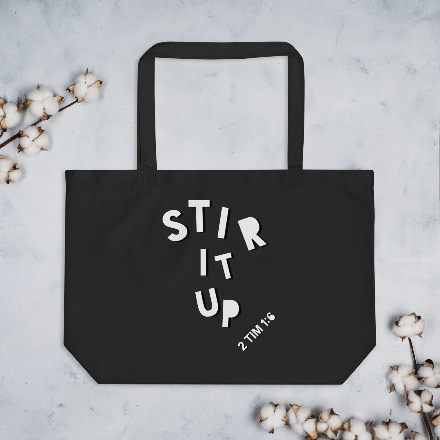 Image of Stir Up The Gift  Organic Cotton Tote - Black