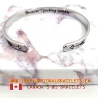 Image 2 of "Because I F***ing Sparkle" Bracelet – Secretly Engraved for Radiant Confidence