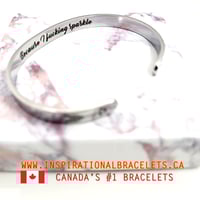 Image 3 of "Because I F***ing Sparkle" Bracelet – Secretly Engraved for Radiant Confidence