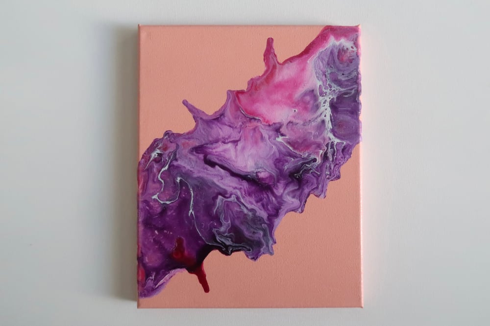 Image of Nebula Acrylic Pour on Canvas