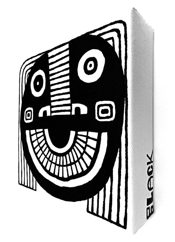 Image of FACE PAINTINGS - 6" X 6" CANVAS (Set of 2)
