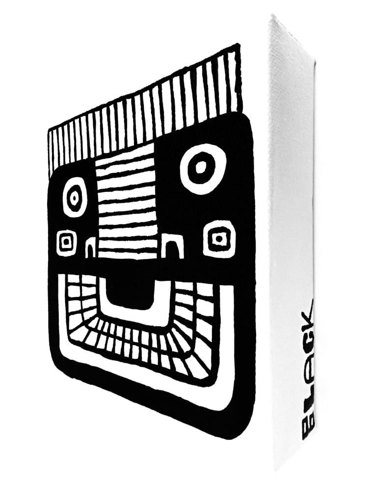 Image of FACE PAINTINGS - 6" X 6" CANVAS (Set of 2)