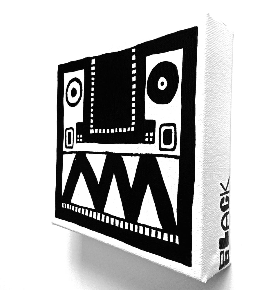 Image of FACE PAINTINGS - 6" X 6" CANVAS (Set of 2) .