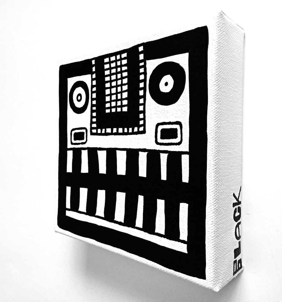 Image of FACE PAINTINGS - 6" X 6" CANVAS (Set of 2) .