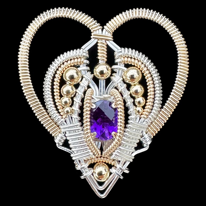 Image of Amethyst "Love Drop" Pendant