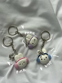 miffy with earmuffs charm keychain!