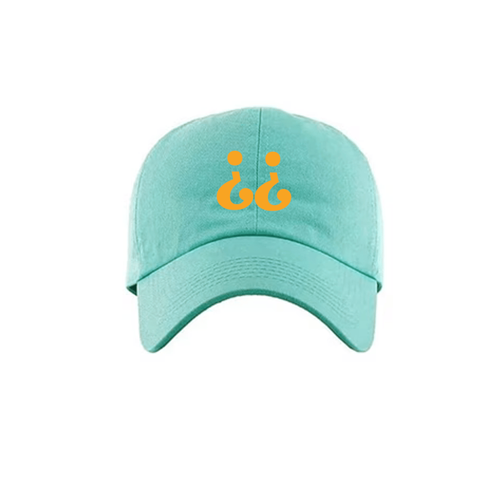 Image of Dubba Down Logo Cap(aqua green) 