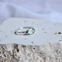 Image 1 of Moss Agate Stacker Ring