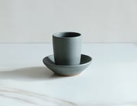 Image 3 of Espresso cup + saucer set, in Slate