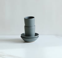 Image 1 of Espresso cup + saucer set, in Slate