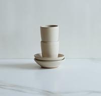 Image 1 of  Espresso cup + saucer set, in Sand