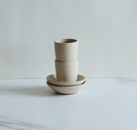 Image 2 of  Espresso cup + saucer set, in Sand