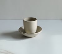 Image 3 of  Espresso cup + saucer set, in Sand