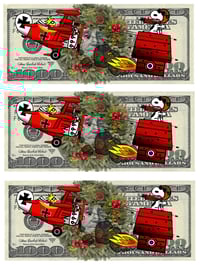 Image 3 of The Real Red Baron Christmas Print