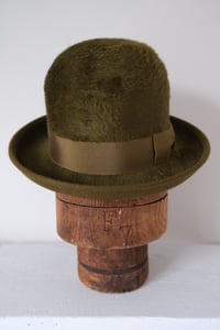 Image 1 of Melusive Bowler Hat Fur Felt - Dark Olive 