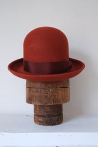 Image 1 of Chicken George Hat wool Felt - Oxblood Red 