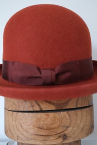 Image 2 of Chicken George Hat wool Felt - Oxblood Red 