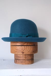 Image 2 of Chicken George Hat wool Felt - Turquoise