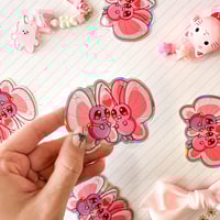 Image 1 of Holographic Butterfree in Love Vinyl Sticker