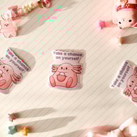 Image 2 of Ultra Glossy Kawaii Chansey Self Love Sticker