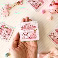 Image 2 of Ultra Glossy Kawaii Pink Poke in the Club Sticker