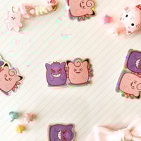 Image 2 of Holographic Pink Poke Squishmallows Version Vinyl Sticker