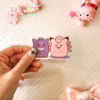Image 3 of Holographic Pink Poke Squishmallows Version Vinyl Sticker