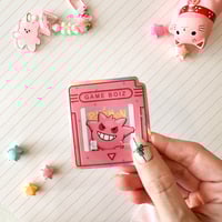 Image 3 of Holographic Pink Gengar Ghost Cartridge Vinyl Sticker
