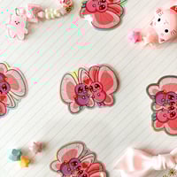 Image 4 of Holographic Butterfree in Love Vinyl Sticker