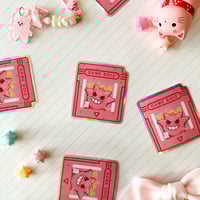 Image 4 of Holographic Pink Gengar Ghost Cartridge Vinyl Sticker