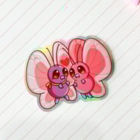 Image 5 of Holographic Butterfree in Love Vinyl Sticker