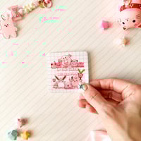 Image 6 of Ultra Glossy Kawaii Pink Poke in the Club Sticker